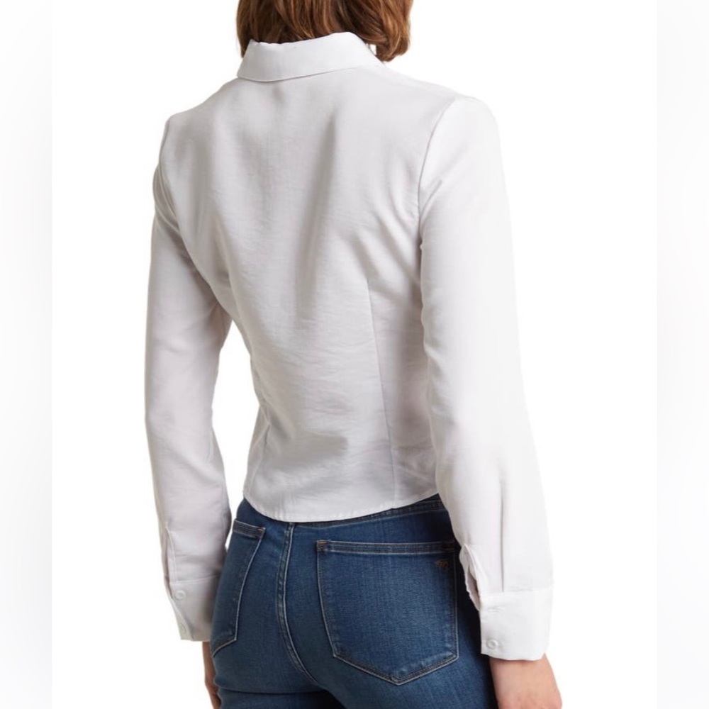 Patrizia Luca NWOT Rouched front button up - Picture 2 of 7